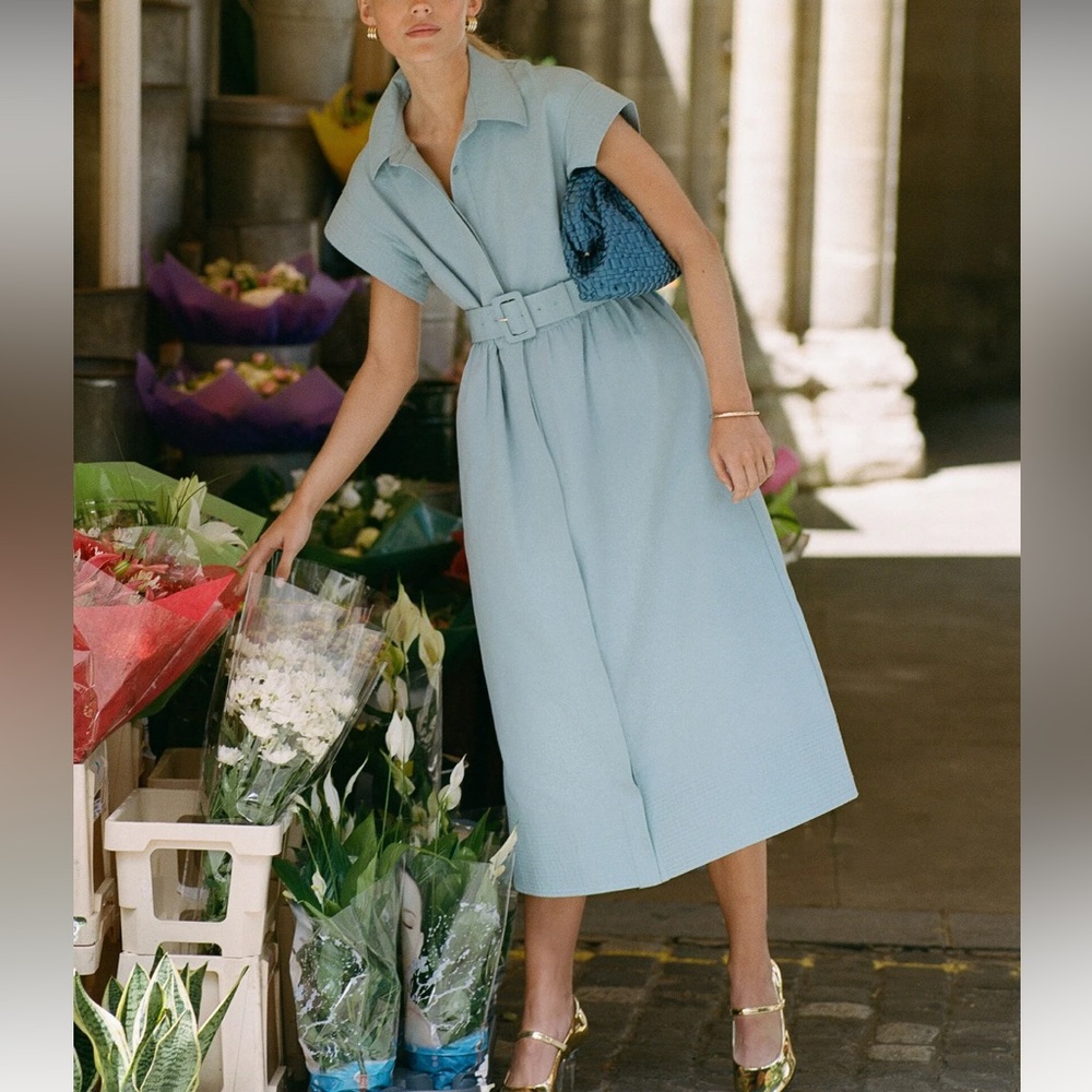 TUCKERNUCK Slate Blue Chloe Dress - Picture 13 of 13